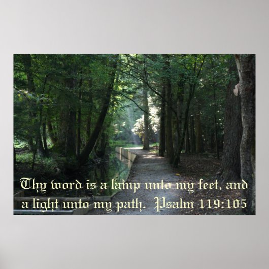 Psalm 119:105 poster (Voorkant)