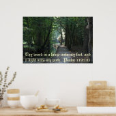 Psalm 119:105 poster (Keuken)