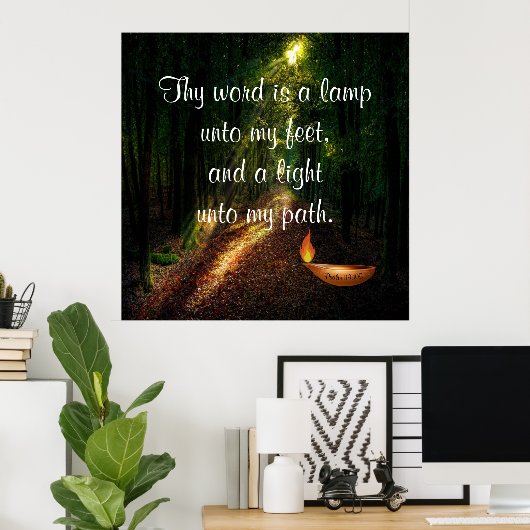 Psalm 119:105 Poster (Thuiskantoor)