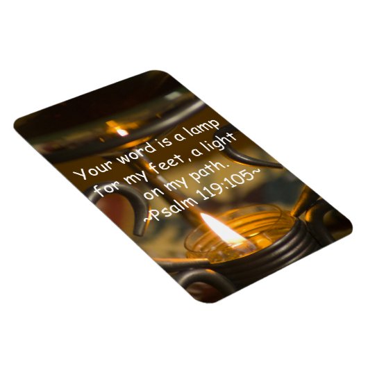 Psalm 119:105 Premium magneet (Rechterzijde)