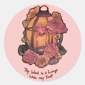 Psalm 119:105 ronde sticker