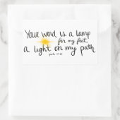 Psalm 119:105 Sticker (Tas)