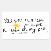 Psalm 119:105 Sticker (Voorkant)