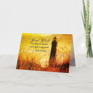 Psalm 119:105 Uw woord is een lamp aan mijn voeten Kaart