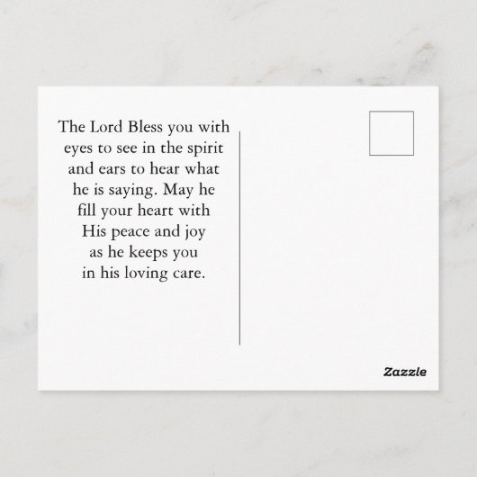 Psalm 119:105 Uw Woord is een Lamp Bijbelvers Briefkaart (Achterkant)