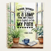 Psalm 119:105 Uw Woord is een Lamp Bijbelvers Planner (Voorkant)