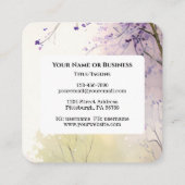 Psalm 119:105 Uw Woord is een Lamp Bijbelvers Vierkante Visitekaartje (Achterkant)