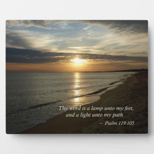 Psalm 119:105 Uw woord is een lamp Fotoplaat