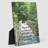 Psalm 119:105 Uw woord is een lamp... Fotoplaat (Zijkant)