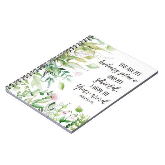 Psalm 119:114 Prayer Journal, bijbelstudie noteboo Notitieboek (Linkerzijde)