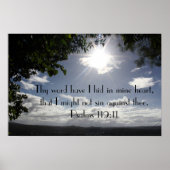 Psalm 119:11 tweeslachtig poster (Voorkant)