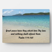 Psalm 119:165 Grote vrede hebben ze die van je hou Fotoplaat (voorkant)