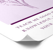 Psalm 119:66 Moderne christelijke iris bloem Poster (Hoek)