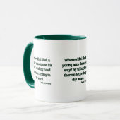 Psalm 119:9 KJV Bijbelscriptie twee-toon Mok (Voorkant links)