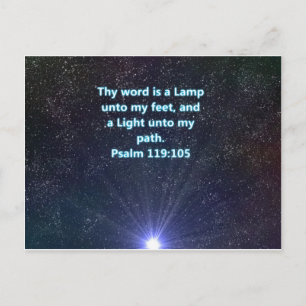 Psalm 119 Bijbelvers Briefkaart