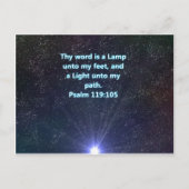 Psalm 119 Bijbelvers Briefkaart (Voorkant)