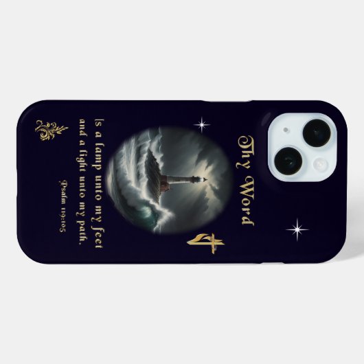 Psalm 119 Case-Mate iPhone case (Achterkant (horizontaal))
