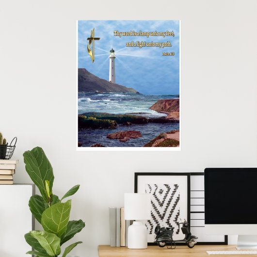 Psalm 119 Christelijk Poster (Thuiskantoor)