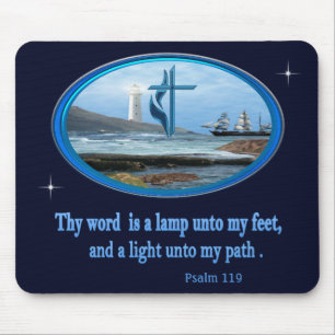 Psalm 119 Christelijke kleding Muismat