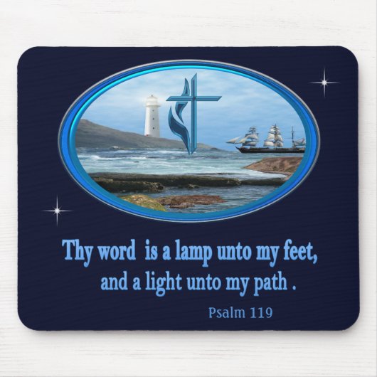Psalm 119 Christelijke kleding Muismat (Voorkant)