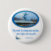 Psalm 119 Christelijke kleding Ronde Button 5,7 Cm (Voorkant)