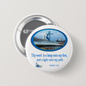 Psalm 119 Christelijke kleding Ronde Button 5,7 Cm (Voorkant /achterkant)