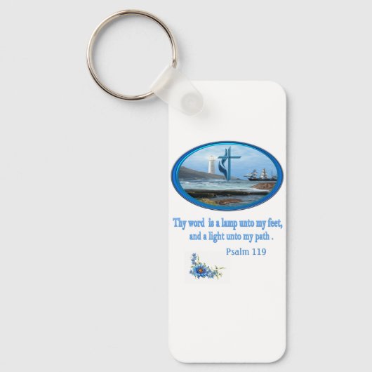 Psalm 119 Christelijke kleding Sleutelhanger (Voorkant)