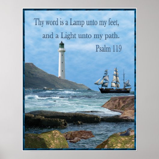 Psalm 119 Christelijke posters (Voorkant)