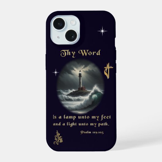 Psalm 119 iPhone 15 case (Achterkant)