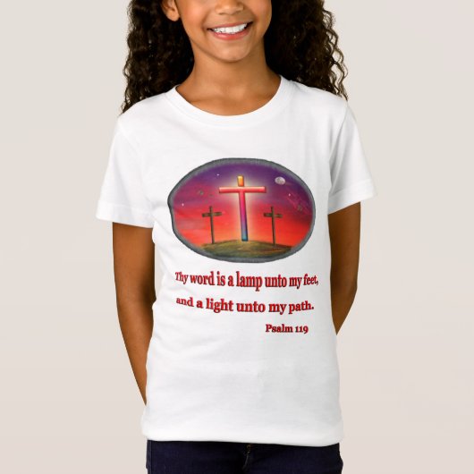 psalm 119 - meidenkleding t-shirt (Voorkant)