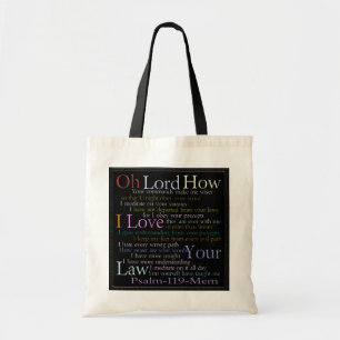 Psalm 119 Mem Stone tablet Tote Bag