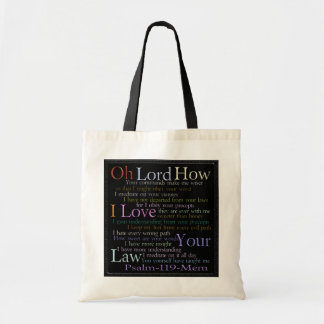 Psalm 119 Mem Stone tablet Tote Bag