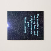 Psalm 119 tweeslachtig vers legpuzzel (Horizontaal)