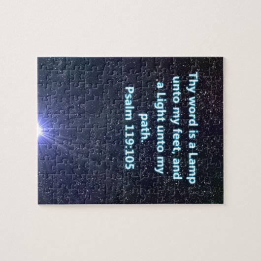 Psalm 119 tweeslachtig vers legpuzzel (Horizontaal)