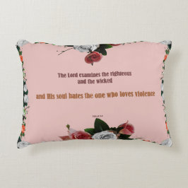 Psalm 11:5, geen geweld accent kussen