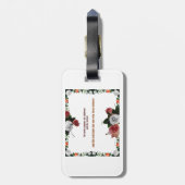 Psalm 11:5, geen geweld bagagelabel (Achterkant verticaal)