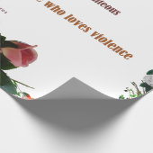 Psalm 11:5, geen geweld cadeaupapier (Hoek)