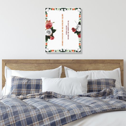 Psalm 11:5, geen geweld canvas afdruk (Insitu (Slaapkamer))