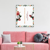 Psalm 11:5, geen geweld canvas afdruk (Insitu (Woonkamer))