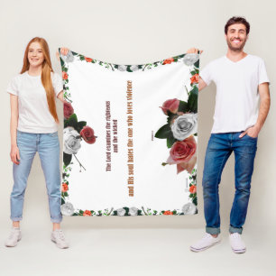 Psalm 11:5, geen geweld fleece deken