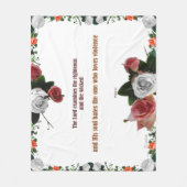 Psalm 11:5, geen geweld fleece deken (Voorkant)