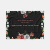 Psalm 11:5, geen geweld fleece deken (Voorkant (Horizontaal))