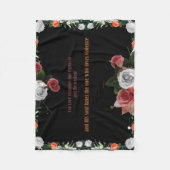 Psalm 11:5, geen geweld fleece deken (Voorkant)