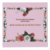 Psalm 11:5, geen geweld kubus (Rechts)