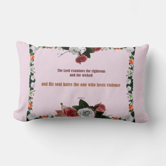 Psalm 11:5, geen geweld kussen (Voorkant)