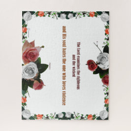 Psalm 11:5, geen geweld legpuzzel