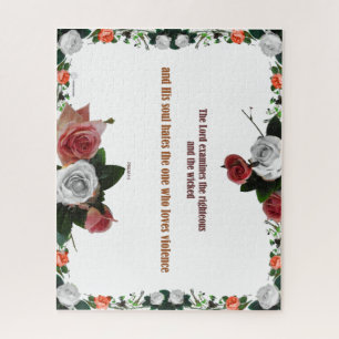 Psalm 11:5, geen geweld legpuzzel