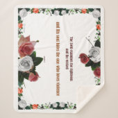 Psalm 11:5, geen geweld sherpa deken (Voorkant)