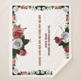 Psalm 11:5, geen geweld sherpa deken