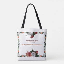 Psalm 11:5, geen geweld tote bag